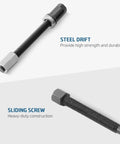 Front Wheel Drive Bearing Removal Kit With 19 Piece Hub Bearing Puller And Installation Adapters featuring steel drift and sliding screw