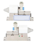 Ionizing Air Nozzle Ultra Compact High Voltage Power Supply With Unique Alloy Discharge Needle For Machinery Support Devices And Manufacturing Automation Equipment US Plug And Play Safe Easy To Use With Built In Safety Features, stainless body