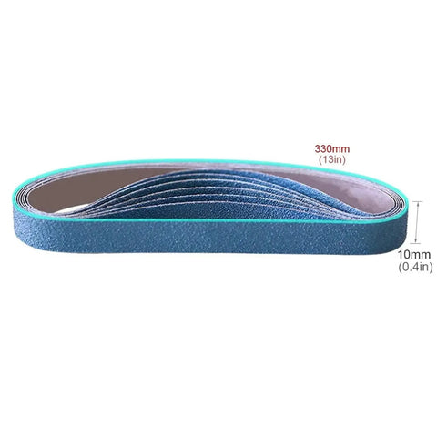 30 Piece Sanding Belts Assorted Kit Top Shelf P80 Grit Abrasive Strips for Wood Metal Plastic Grinding 330mm x 10mm belt view