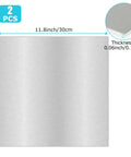 12x12 Inch Aluminum Sheet 1/16 Inch Thick 5052 H32 Plate With Double Protective Film For DIY Crafts And Metal Projects, shown with size dimensions