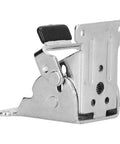 Two Pack Folding Brackets For Table And Bed Legs 90 Degree Aluminum Alloy Self Locking Foldable Hinges close-up view