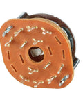 Rad 2 Pole 4 Position Band Selector Rotary Switch for Radio TV, 9mm mount, 6mm shaft, showing 10 pins and contact details on base