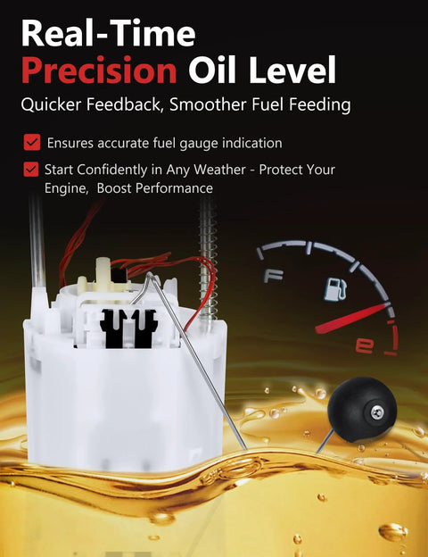 Fuel Pump Assembly For Chevy GMC And Cadillac SUVs Tahoe Yukon Escalade 2009 2014 V8 5.3L With Sending Unit shown with oil level gauge