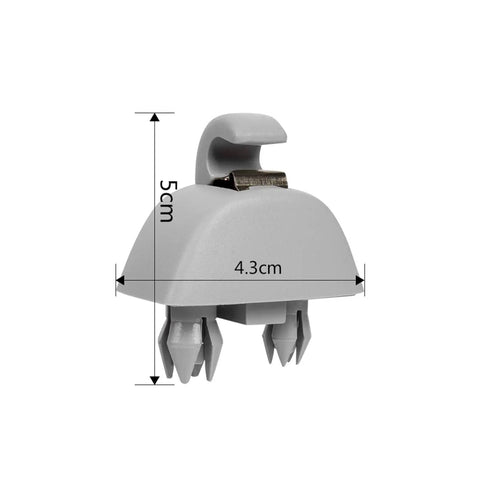 Gray Interior Sun Visor Hook Clip Bracket Replacement For Audi A6 C6 Quattro VW Passat B7 From 2013 To 2017 Polo 2010 2015 with dimensions