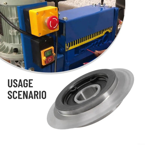 Built Tough Bearing Steel Replacement Blade For Wire Stripping Machine, showing usage with copper cable cutter controls.