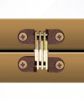 6-Piece Hidden Folding Door Barrel Cross Hinge Set in metal with screws, for dining tables and furniture repair.