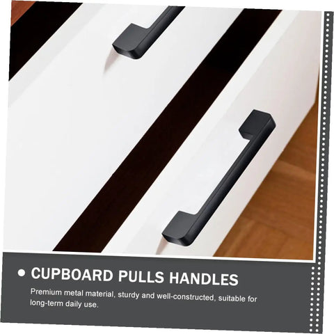 Matte Black Cabinet Door Handles With Screws on white dresser drawers