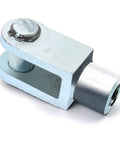Air Cylinder Rod Clevis End Y Connector 78mm Length M16x1.5 Female Thread Iron Joint For Pneumatic Cylinders Fits 63mm Bore Inner Gap 16mm Durable Easy Install Built Tough, silver iron clevis end