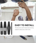 Heavy Duty Carbon Steel Broken Screw Extractor Kit That Slays Jammed Bolts For Faucets And Pipes, Simple To Operate Tool For Quick Pipe Fix Without Drilling. Under-sink pipe repair tool with steel extractors