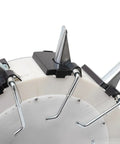 Close-up of Hand Push Seeder Machine With 10 Spouts, showing detailed seed distribution mechanism for efficient planting.