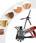 Curve Edge Bander With Three Speed Adjustable, 2000W Portable Edge Banding Machine, image of device with wood samples