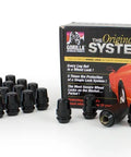 Super Tough Black Chrome Acorn Wheel Locks For 5 Lug Wheels With Half Inch Thread Size, pack of 20 with key wrench set and box