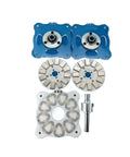 Heavy-Duty 1000W DIY Disc Permanent Magnet Coreless Generator Steel Plate Kit for wind energy assembly components.