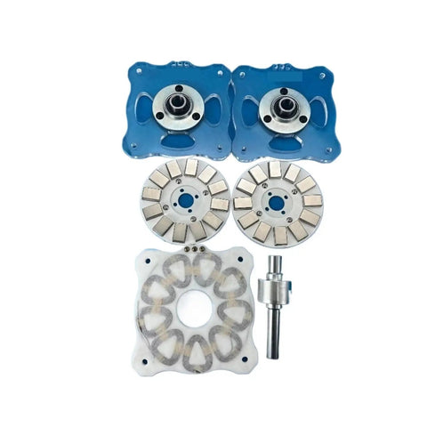 Heavy-Duty 1000W DIY Disc Permanent Magnet Coreless Generator Steel Plate Kit for wind energy assembly components.