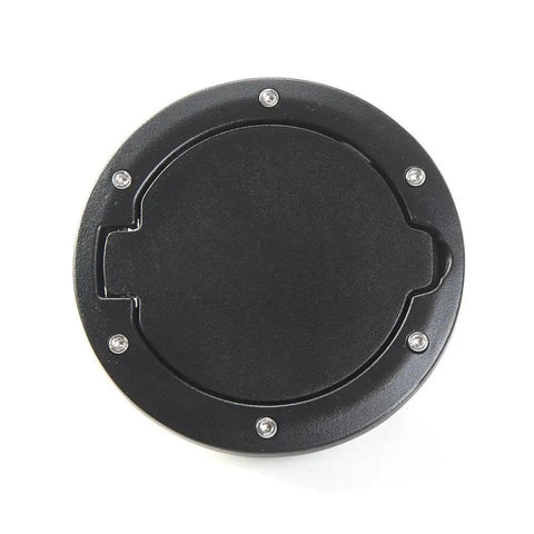 Jeep Wrangler 2007 2018 Gas Cap Fuel Door Cover No Locking Gas Tank Cover For JK JKU Rugged ABS, front view
