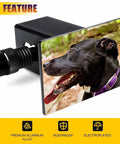 Personalized Hitch Cover For 2 Inch Receivers With Custom Photo And Text Heavy Duty Steel Trailer Plug Cover For Trucks SUVs And Pickups Make It Yours With Your Own Image Or Message featuring a dog photo.