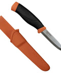 Heavy Duty Outdoor Knife With A 4.1-Inch Stainless Steel Blade And Bright Orange Handle For Bushcraft, Camping, Hunting, Fishing, And Survival Readiness