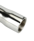 Close-up of a silver Exhaust Header Pipe Replacement for Predator 420 301cc 8hp GX240 270 390 with threaded end visible.