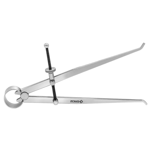 8 Inch Inside Caliper With 200mm Capacity Built From Pro Grade Selected Steel, Solid Adjusting Nut And Roller Pivot For Precise Bore