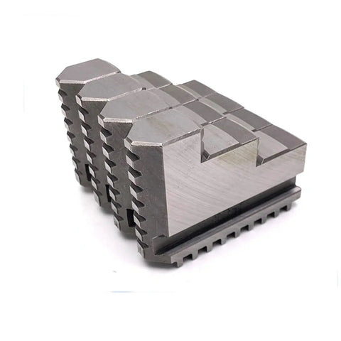 Rock Solid 4 Jaw Lathe Chuck Jaws For K12-80 And K12-100 Metal Lathes, set of four premium steel jaws for lathes.