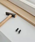 Spring Loaded Cabinet Door Repair Pins Kit For Cabinet Door Hardware Easy No Fuss Install Plastic And Metal Pins With Damper Function For Smooth Precise Fit On Furniture, black pin close-up