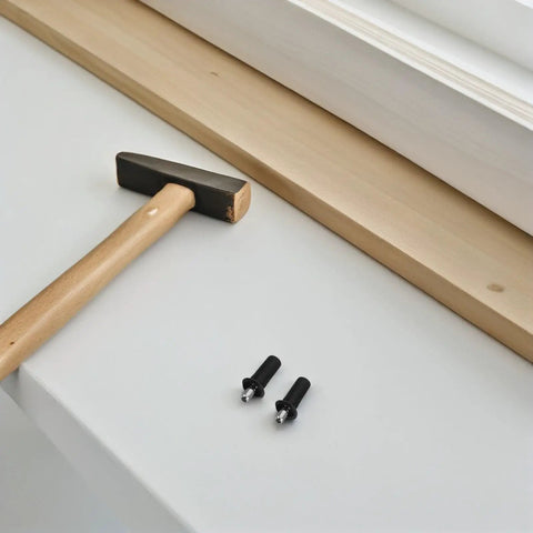 Spring Loaded Cabinet Door Repair Pins Kit For Cabinet Door Hardware Easy No Fuss Install Plastic And Metal Pins With Damper Function For Smooth Precise Fit On Furniture, black pin close-up