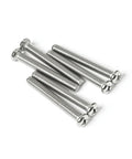 M2 X 10mm Pan Head Machine Screws 50 Pack Phillips Drive 304 Stainless Steel showing sleek pan head and full thread design.