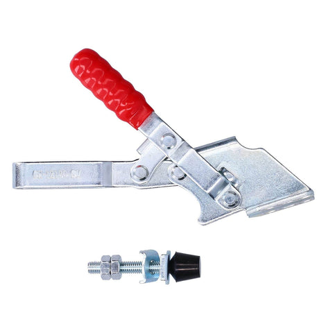 Hold Down Hand Clamp With 230 Kg Clamping Force, Beefy Toggle Clamp for woodworking, iron construction, side view