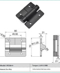 Beefy Heavy Duty Constant Torque Position Control Hinge With Friction Adjustable Mechanism For Cabinets And Doors 1 Piece XK508-4-9NM
