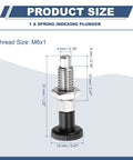 Product size of Shop Tested M6x1 Spring Return Index Plunger With Retractable Ball Nose Tip crafted from premium 304 stainless steel.