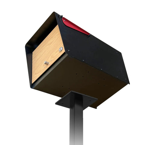 Durable 58.5 Inch Mailbox Post For Walter And Charles Mailboxes, Built To Last, 2x2 Square Steel Post With Three Sixteenth Inch Welded Mounting Plate
