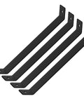 Four Pack Inside Mount Forty Five Degree Angle Brackets For Post Pergola Wooden Beams Shelves And Furniture Support Thirteen And Three Quarters Inch By One And One Half Inch Eleven Gauge Powder Coated Steel Screws Not Included