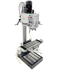 Gear Head Vertical Drill Press With Automatic Feed For Drilling Tapping And Milling Heavy Duty Workhorse with spindle visible