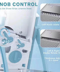 Front view of Safe Mandoline Slicer, 5-in-1 adjustable vegetable chopper with detachable stainless blades
