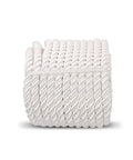 White Nylon Twisted Rope 1/2 5/8 3/4 7/8 Inch Diameters, 1 Inch By 50 Ft Beefy Heavy Duty Pull Rope Cord, coiled and weather resistant