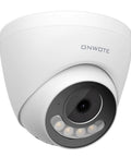 6K 12MP PoE IP Security Camera With Two Way Talk And Smart AI Human Vehicle Detection For Crisp Surveillance Video Color Night Vision With Built In Spotlight And 123-Degree Lens To Lock Down Your Property Day Or Night, side view.