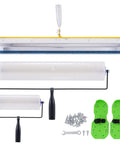 Self Leveling Tool Kit For Concrete Floors With Spike Roller And Spike Shoes, 20mm Needle Length, 30x14cm Spike Shoes, components view