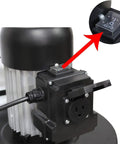 This Badass 1.2 HP Auto Start Dust Collector Kicks Out 750 CFM Of Shop Air For woodworking shops power switch close-up.