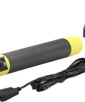 450 Lumen Full Size Rechargeable LED Flashlight With 12V DC Smart Charger, Rugged Water Resistant IPX4, in yellow and black case