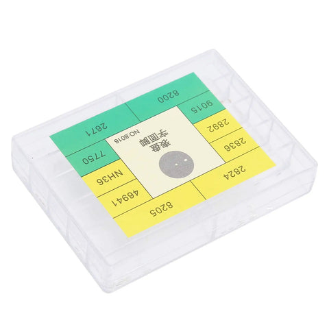 Watch Dial Feet Repair Kit For NH35 Movements With Tiny Screws in clear storage box