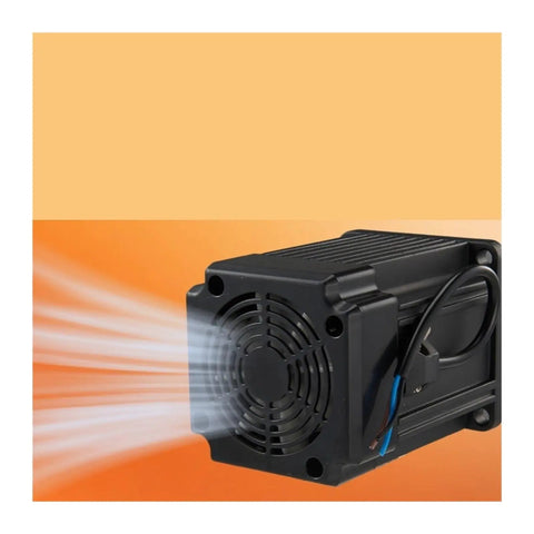 Side view of 3kW 220V 380V Permanent Magnet Synchronous Motor With Compact Servo Housing HeavyDuty Design Variable Frequency Drive Ready Inverter