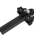 Thin Rip Jig for Table Saw Guide Aluminum Alloy Body T Track Mount Zero Clearance Design Dual Imperial and Metric Scale