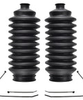 Rack And Pinion Tie Rod Boot Replacement Kit 2 Piece Fits Acura Integra Honda Civic Rubber Steering Boot Bellows with Zip Ties