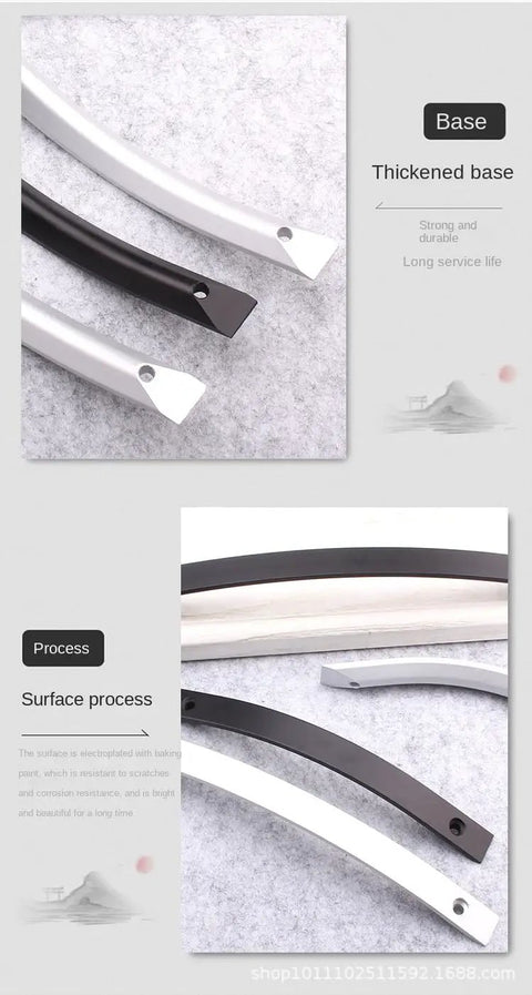 Close-up of Five Pack Vintage Zinc Alloy Door Handles Matte Black 128Mm Thickened Aluminum Exposed Pulls