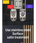 Heavy Duty Invisible Hinge For Wooden Doors, 100kg Load, Rust Resistant 304 Stainless Steel, 3D Adjustable Concealed Hinge, TE 540 Style