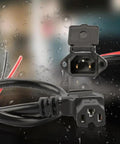 Universal Three Hole EBike Charger Socket With 12AWG Electric Vehicle Connector Plug for Electric Scooters and Battery Chargers, 45cm Lead