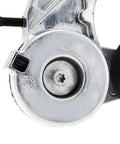 Top Tier Accessory Drive Belt Idler Pulley detail, metal housing, designed for 2004-2014 cars with 3.2L or 3.6L engines.