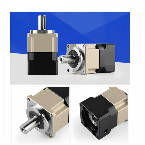 Heavy Duty Pgh90 Planetary Reducer Gearbox with 22 mm output and solid torque, shown from various angles.