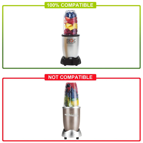 2 Pack 16 Oz Blender Cups Replacement Jars 3.2 Inch Diameter Fits 250W Blenders MB1001 Series Juicers and Mixers Replacement Parts for Smoothies and Shakes Easy Swap