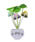 Sensor Led Night Light With Color Changing Plug In Mushroom Dream Bed Lamp Three Color Blue Yellow White Warm Soft Romantic Ambient Glow For Bedroom Nightstand Or Cozy Decor